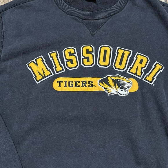 Vintage Gear For Sports Missouri Tigers Black Crewneck Sweater - Picture 2 of 9